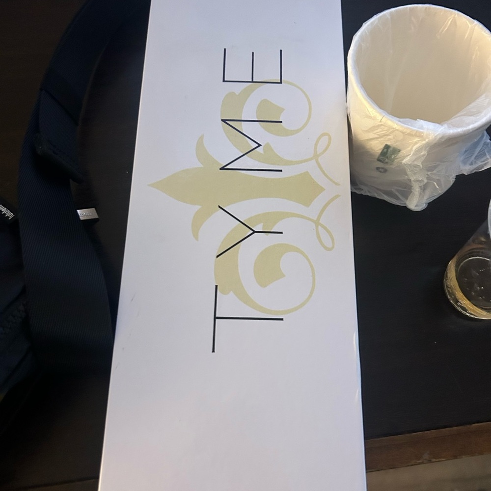 TYME White and Gold Hair Tool